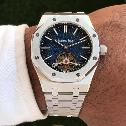 AM Tourbillion Self Winding Swiss Blue Dial Automatic Men’s Watch