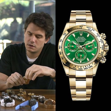 RX Daytona green dial full gold mens watch