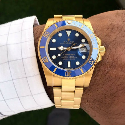RX Submariner Gold Date Oyster 41mm Automatic Men’s Watch